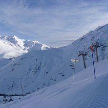 The Red runs above Bareges, pyrenees ski holiday