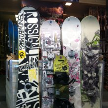 Snowboards at Intersport