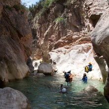 Canyoning in the Rio Vero © Jerome Laborde