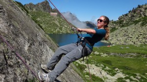 02 rock climbing and abseiling at the glere, Pyrenees multi acitivity holiday
