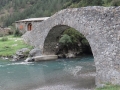 74 st nicolas de bujaruelo bridge on the old Santiago trail back into France and Gavarnie