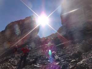 The Breche de Roland in the cirque du gavarnie on our guided walking holiday