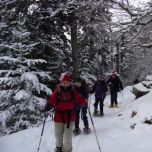 Snowshoeing to the Ayre