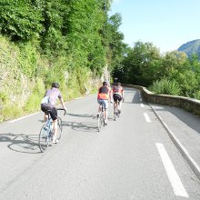 Beginning the climb up to Luz-Ardiden