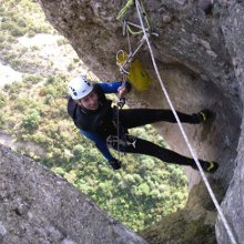 Top of the 150 metre abseil