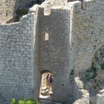 Peyrepertuse perched high on a rocky outcrop of the Eastern Pyrenees