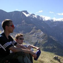 Trekkers on a break