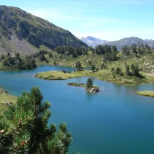 Lakes beside the Bastan refuge in the Neouvielle