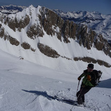 Henri climbing in the national park