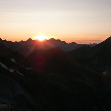 Views from the top Mountain sunset