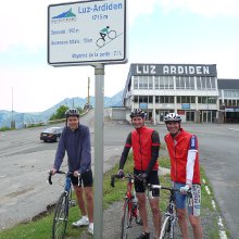 The stage finish at Luz-Ardiden ski station