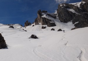 Ski touring near Gavarnie