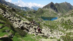 04 lunch break by the lakes, Pyrenees active adventure holiday
